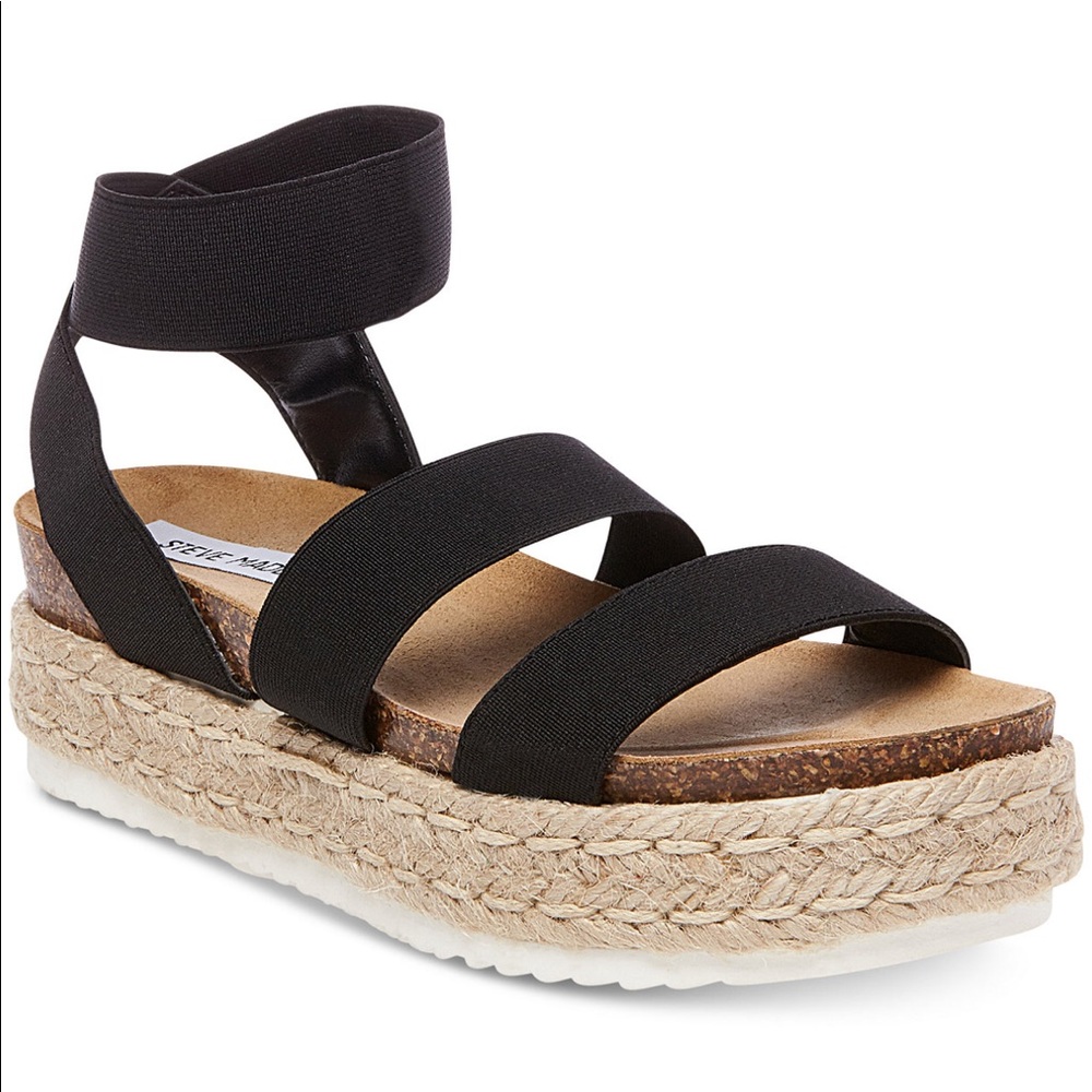 steve madden kimmie platform sandal black